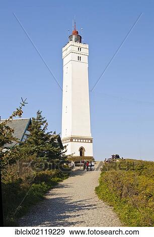 Lighthouse of Blåvandshuk near Blavand, Jutland, Denmark, Europe View Large Photo Image Stock Photo - Lighthouse of Blåvandshuk near Blavand, Jutland, Denmark, Europe. Fotosearch