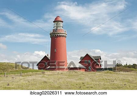 Lighthouse of Bovbjerg, Bovbjerg Fyr, West Jutland, Denmark, Europe View Large Photo Image Stock Image - Lighthouse of Bovbjerg, Bovbjerg Fyr, West Jutland, Denmark, Europe. Fotosearch