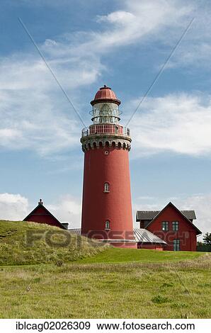 Lighthouse of Bovbjerg, Bovbjerg Fyr, West Jutland, Denmark, Europe View Large Photo Image Stock Photo - Lighthouse of Bovbjerg, Bovbjerg Fyr, West Jutland, Denmark, Europe. Fotosearch