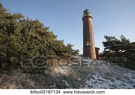 Lighthouse on Darsser Ort near Prerow, Darss, Mecklenburg-Western Pomerania, Baltic Sea, Germany, Europe View Large Photo Image Picture - Lighthouse on Darsser Ort near Prerow, Darss, Mecklenburg-Western Pomerania, Baltic Sea, Germany, Europe. Fotosearch
