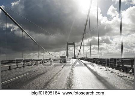 Picture - Little Belt Bridge, Fyn, South Denmark, Denmark, Europe. Fotosearch