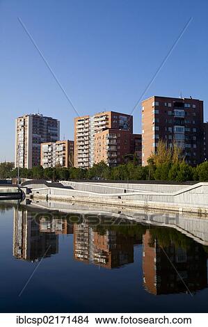 Manzanares river and Madrid Rio park, an ecological development in the city of Madrid, Spain, Europe View Large Photo Image Picture - Manzanares river and Madrid Rio park, an ecological development in the city of Madrid, Spain, Europe. Fotosearch