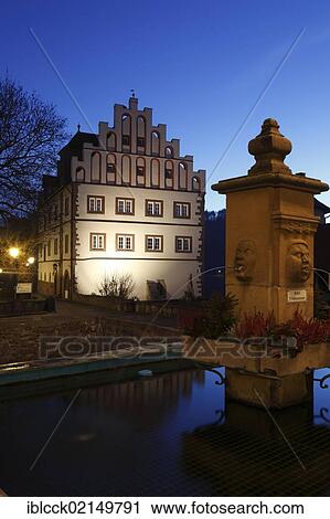 Market well in front of Schloss Vellberg castle, Buehlertal, Hohenlohe, Swabian-Franconian Forest, Baden-Wuerttemberg, Germany, Europe View Large Photo Image Stock Image - Market well in front of Schloss Vellberg castle, Buehlertal, Hohenlohe, Swabian-Franconian Forest, Baden-Wuerttemberg, Germany, Europe. Fotosearch