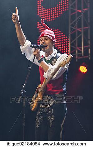 Markus Unterladstaetter, singer and frontman of the Austrian folk music and pop band "Die jungen Zillertaler" performing live at the Schlager Nacht 2012, pop music event, in Lucerne, Switzerland, Europe View Large Photo Image Picture - Markus Unterladstaetter, singer and frontman of the Austrian folk music and pop band "Die jungen Zillertaler" performing live at the Schlager Nacht 2012, pop music event, in Lucerne, Switzerland, Europe. Fotosearch