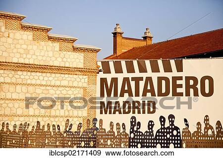 Matadero centre of art and culture, in Madrid Rio, Madrid, Spain, Europe View Large Photo Image Stock Photo - Matadero centre of art and culture, in Madrid Rio, Madrid, Spain, Europe. Fotosearch