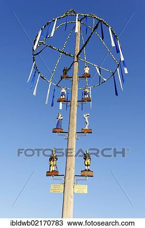 Maypole, spa park, Bad Schlema, Saxony, Germany, Europe View Large Photo Image Stock Image - Maypole, spa park, Bad Schlema, Saxony, Germany, Europe. Fotosearch