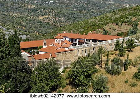 Megalis Panagias Monastery, Samos Island, Aegean Sea, southern Sporades islands, Greece, Europe View Large Photo Image Stock Photo - Megalis Panagias Monastery, Samos Island, Aegean Sea, southern Sporades islands, Greece, Europe. Fotosearch