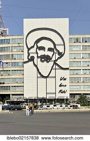 Metal sculpture, mural of Camilo Cienfuegos, Plaza de la Revolucion, town centre of Havana, Haban Nueva Vedado, Cuba, Greater Antilles, Caribbean, Central America, America, North America View Large Photo Image Stock Photo - Metal sculpture, mural of Camilo Cienfuegos, Plaza de la Revolucion, town centre of Havana, Haban Nueva Vedado, Cuba, Greater Antilles, Caribbean, Central America, America, North America. Fotosearch