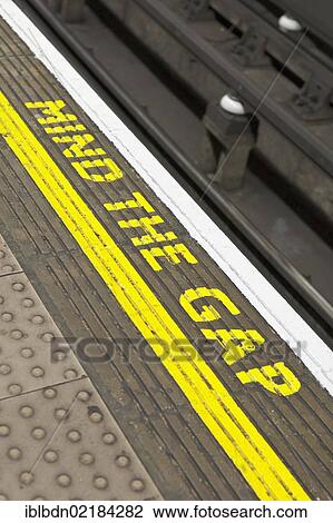 Mind the gap warning at station on the London Underground, England, United Kingdom, Europe View Large Photo Image Stock Image - Mind the gap warning at station on the London Underground, England, United Kingdom, Europe. Fotosearch