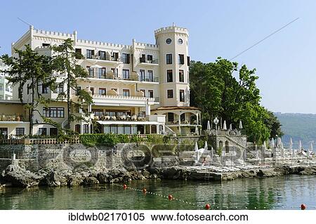 Miramar Hotel, Opatija, Istria, Croatia, Europe View Large Photo Image Stock Photography - Miramar Hotel, Opatija, Istria, Croatia, Europe. Fotosearch