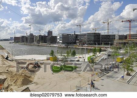 Modern residential buildings, construction site, Am Kaiserkai street, HafenCity, Hamburg, Germany, Europe View Large Photo Image Stock Image - Modern residential buildings, construction site, Am Kaiserkai street, HafenCity, Hamburg, Germany, Europe. Fotosearch