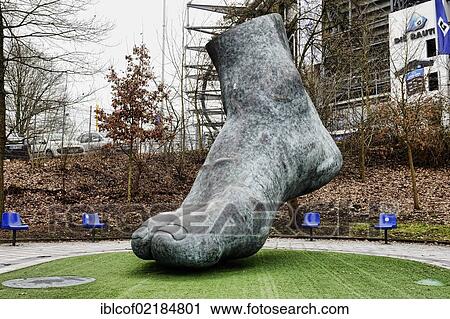 Monument, foot of football legend Uwe Seeler by Brigitte Schmitges, Imtech Arena stadium in Hamburg, Germany, Europe View Large Photo Image Stock Image - Monument, foot of football legend Uwe Seeler by Brigitte Schmitges, Imtech Arena stadium in Hamburg, Germany, Europe. Fotosearch
