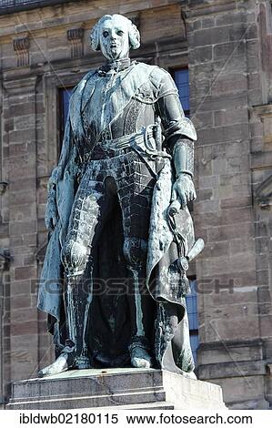 Monument of Frederick III. Margrave of Brandenburg Bayreuth, 1711 - 1763, Schlossplatz square, Erlangen, Middle Franconia, Franconia, Bavaria, Germany, Europe View Large Photo Image Stock Photography - Monument of Frederick III. Margrave of Brandenburg Bayreuth, 1711 - 1763, Schlossplatz square, Erlangen, Middle Franconia, Franconia, Bavaria, Germany, Europe. Fotosearch