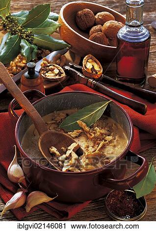 Moscow walnut sauce with saffron, bay leaves and cloves, Russia, Europe View Large Photo Image Stock Image - Moscow walnut sauce with saffron, bay leaves and cloves, Russia, Europe. Fotosearch