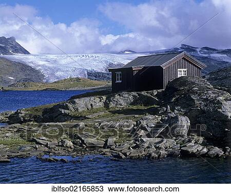 Mountain hut and glaciers, Sognefjell, Sogn og Fjordane, Norway, Scandinavia, Europe View Large Photo Image Stock Image - Mountain hut and glaciers, Sognefjell, Sogn og Fjordane, Norway, Scandinavia, Europe. Fotosearch