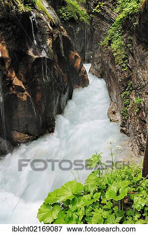 Mountain stream, Wimbachklamm Gorge, Berchtesgaden National Park, Bavaria, Germany, Europe View Large Photo Image Stock Photo - Mountain stream, Wimbachklamm Gorge, Berchtesgaden National Park, Bavaria, Germany, Europe. Fotosearch