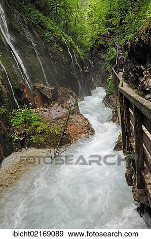 Mountain stream, Wimbachklamm Gorge, Berchtesgaden National Park, Bavaria, Germany, Europe View Large Photo Image Stock Photo - Mountain stream, Wimbachklamm Gorge, Berchtesgaden National Park, Bavaria, Germany, Europe. Fotosearch