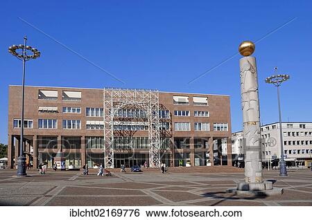 New Town Hall and Peace Pillar on Friedensplatz square, Dortmund, North Rhine-Westphalia, Germany, PublicGround, Europe View Large Photo Image Stock Photograph - New Town Hall and Peace Pillar on Friedensplatz square, Dortmund, North Rhine-Westphalia, Germany, PublicGround, Europe. Fotosearch