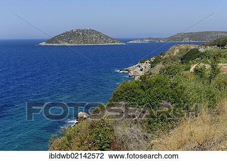 Nisida Atios Nikolaos island, bay of Asprochorti, Samos island, southern Sporades, Aegean sea, Greece, Europe View Large Photo Image Stock Image - Nisida Atios Nikolaos island, bay of Asprochorti, Samos island, southern Sporades, Aegean sea, Greece, Europe. Fotosearch