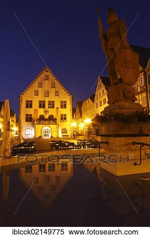 Old Town Hall and Milchlingsbrunnen Fountain, Marktplatz square, Bad Mergentheim, Tauber, Hohenlohe, Baden-Wuerttemberg, Germany, Europe, PublicGround, Europe View Large Photo Image Stock Photography - Old Town Hall and Milchlingsbrunnen Fountain, Marktplatz square, Bad Mergentheim, Tauber, Hohenlohe, Baden-Wuerttemberg, Germany, Europe, PublicGround, Europe. Fotosearch