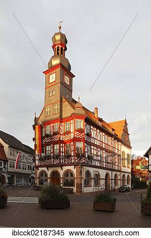 Old town hall, built in 1715, Marktplatz square, Lorsch, Bergstrasse district, Hesse, Germany, Europe View Large Photo Image Stock Photography - Old town hall, built in 1715, Marktplatz square, Lorsch, Bergstrasse district, Hesse, Germany, Europe. Fotosearch