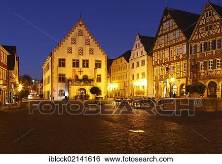 Old Town Hall, Marktplatz square, Bad Mergentheim, Tauber Valley, Hohenlohe, Baden-Wuerttemberg, Germany, Europe View Large Photo Image Stock Photograph - Old Town Hall, Marktplatz square, Bad Mergentheim, Tauber Valley, Hohenlohe, Baden-Wuerttemberg, Germany, Europe. Fotosearch