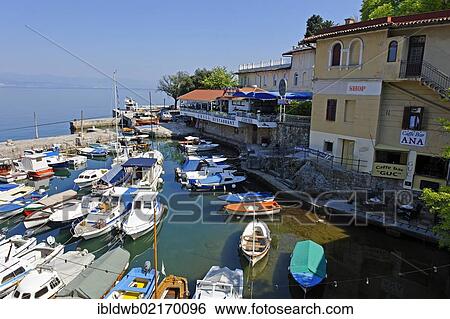Old town, Lovran, Istria, Croatia, Europe View Large Photo Image Stock Photograph - Old town, Lovran, Istria, Croatia, Europe. Fotosearch