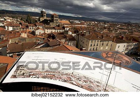 Overlooking Issoire with the Romanesque church of St. Austremoine, Auvergne, France, Europe View Large Photo Image Stock Image - Overlooking Issoire with the Romanesque church of St. Austremoine, Auvergne, France, Europe. Fotosearch