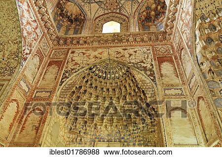Painted interior of Abdul Aziz Chan Madrassah, Bukhara, Buchara, Silk Road, Unesco World Heritage Site, Uzbekistan, Central Asia, Asia View Large Photo Image Stock Photo - Painted interior of Abdul Aziz Chan Madrassah, Bukhara, Buchara, Silk Road, Unesco World Heritage Site, Uzbekistan, Central Asia, Asia. Fotosearch