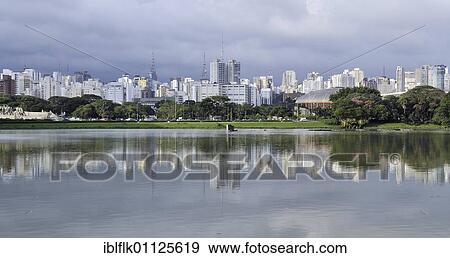 Panoramic view from the Parque de Ibirapuera park on the high-rise buildings of the Zona Sul, Sao Paulo, Brazil, South America View Large Photo Image Stock Photo - Panoramic view from the Parque de Ibirapuera park on the high-rise buildings of the Zona Sul, Sao Paulo, Brazil, South America. Fotosearch