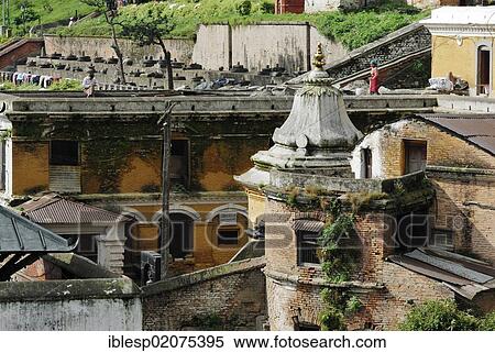 Stock Photography - Pashupatinath on the sacred Bagmati River, Kathmandu, Nepal, Asia. Fotosearch