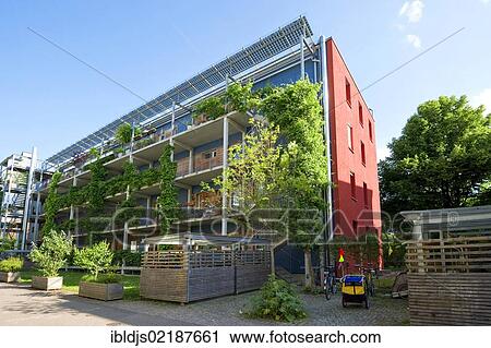 Passive house, Vauban district, Freiburg im Breisgau, Baden-Wuerttemberg, Germany, Europe View Large Photo Image Stock Image - Passive house, Vauban district, Freiburg im Breisgau, Baden-Wuerttemberg, Germany, Europe. Fotosearch