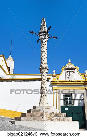 Pelourinho, Pillory, Elvas, Alentejo, Portugal, Europe View Large Photo Image Stock Image - Pelourinho, Pillory, Elvas, Alentejo, Portugal, Europe. Fotosearch