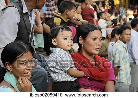 People watching a procession, steps of the Nyatapola Pagoda, Taumadhi Square, Bhaktapur, Kathmandu Valley, Nepal, Asia View Large Photo Image Stock Photo - People watching a procession, steps of the Nyatapola Pagoda, Taumadhi Square, Bhaktapur, Kathmandu Valley, Nepal, Asia. Fotosearch