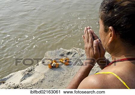 Pilgrim meditating at Sangam, the confluence of the holy rivers Ganges, Yamuna and Saraswati, in Allahabad, Uttar Pradesh, India, Asia View Large Photo Image Stock Image - Pilgrim meditating at Sangam, the confluence of the holy rivers Ganges, Yamuna and Saraswati, in Allahabad, Uttar Pradesh, India, Asia. Fotosearch