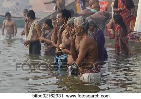 Pilgrims at the ghats of Varanasi in the busy morning hours, Uttar Pradesh, India, Asia View Large Photo Image Stock Image - Pilgrims at the ghats of Varanasi in the busy morning hours, Uttar Pradesh, India, Asia. Fotosearch