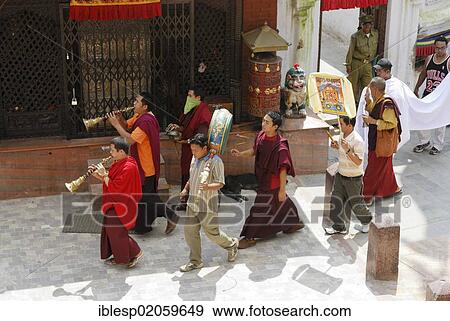 Pilgrims walking around stupa of Boudhanath, Kathmandu, Nepal, Asia View Large Photo Image Stock Photo - Pilgrims walking around stupa of Boudhanath, Kathmandu, Nepal, Asia. Fotosearch