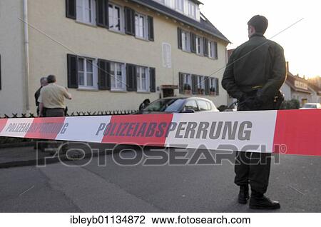 Police cordon in front of apartment building, family drama, 4 dead persons, in Eislingen, district of Goeppingen, Baden-Wuerttemberg, Germany, Europe View Large Photo Image Stock Image - Police cordon in front of apartment building, family drama, 4 dead persons, in Eislingen, district of Goeppingen, Baden-Wuerttemberg, Germany, Europe. Fotosearch