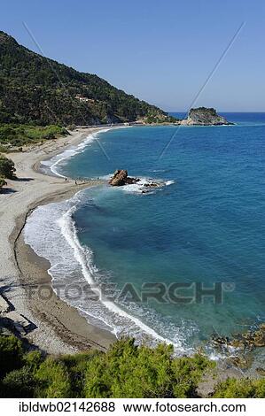 Potami beach at Karlovasi, Samos island, southern Sporades, Aegean sea, Greece, Europe View Large Photo Image Stock Photo - Potami beach at Karlovasi, Samos island, southern Sporades, Aegean sea, Greece, Europe. Fotosearch