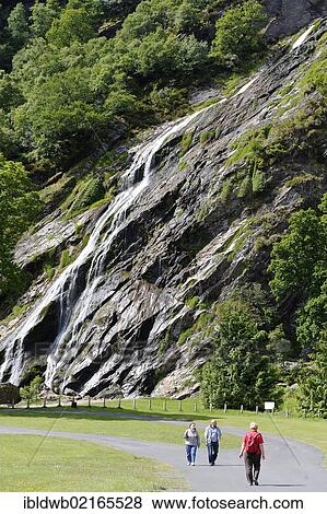 Powerscourt Waterfall, Enniskerry, Wicklow Mountains, County Wicklow, Ireland, Europe View Large Photo Image Stock Photo - Powerscourt Waterfall, Enniskerry, Wicklow Mountains, County Wicklow, Ireland, Europe. Fotosearch