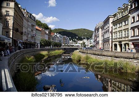 Promenade with view over casino and spa resort hotels, Karlovy Vary, also Karlsbad or Carlsbad, Western Bohemia, Czech Republic, Europe View Large Photo Image Stock Photography - Promenade with view over casino and spa resort hotels, Karlovy Vary, also Karlsbad or Carlsbad, Western Bohemia, Czech Republic, Europe. Fotosearch