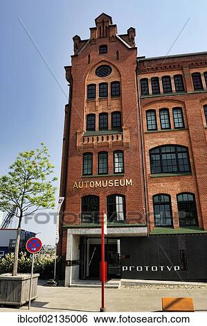 Stock Photograph - Prototyp car museum, HafenCity, Hamburg, Germany, Europe. Fotosearch