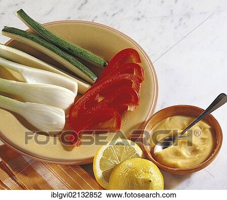 Provencal vegetables with garlic mayonnaise, France, Europe View Large Photo Image Stock Image - Provencal vegetables with garlic mayonnaise, France, Europe. Fotosearch