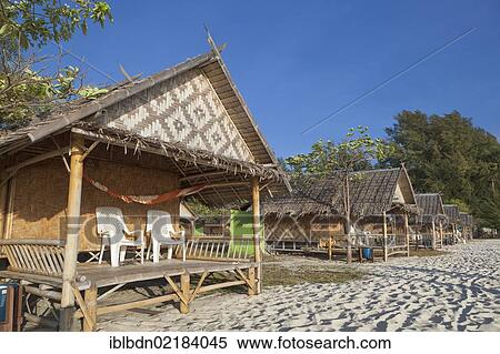 Stock Photography - Resort at Andaman beach, Ko Lipe island, part of Tarutao National Marine Park, Thailand, Asia,, Asia. Fotosearch