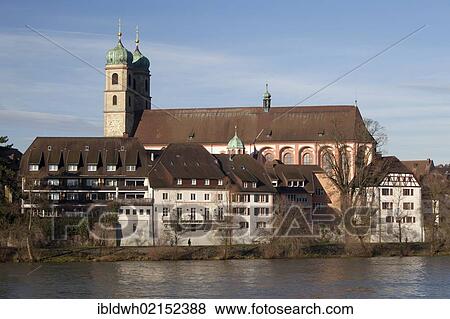 Rhine River with the Fridolin Minster, Bad Saeckingen, Waldshut district, Upper Rhine, Black Forest, Baden-Wuerttemberg, Germany, Europe, PublicGround, Europe View Large Photo Image Stock Photo - Rhine River with the Fridolin Minster, Bad Saeckingen, Waldshut district, Upper Rhine, Black Forest, Baden-Wuerttemberg, Germany, Europe, PublicGround, Europe. Fotosearch