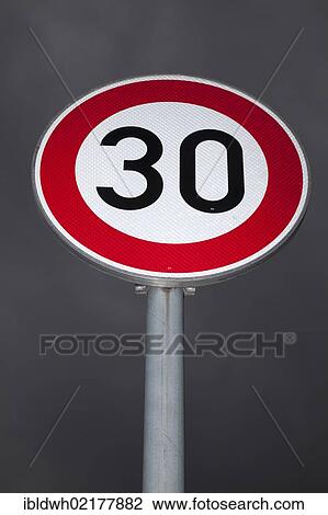 Road sign, max speed 30, speed limit 30 View Large Photo Image Stock Image - Road sign, max speed 30, speed limit 30. Fotosearch