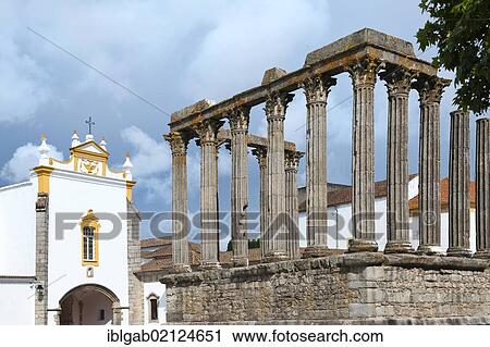 Roman temple of Diana, Evora, Unesco World Heritage Site, Alentejo, Portugal, Europe View Large Photo Image Stock Image - Roman temple of Diana, Evora, Unesco World Heritage Site, Alentejo, Portugal, Europe. Fotosearch