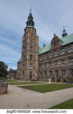 Stock Photo - Rosenborg Slot or Rosenborg Palace, Copenhagen, Denmark, Zealand, Europe. Fotosearch