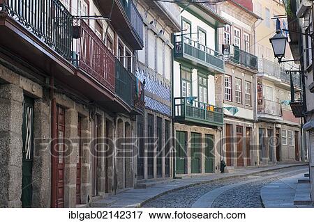 Rua Nova Street, Guimaraes, Unesco World Heritage Site, Minho province, Portugal, Europe View Large Photo Image Stock Photo - Rua Nova Street, Guimaraes, Unesco World Heritage Site, Minho province, Portugal, Europe. Fotosearch