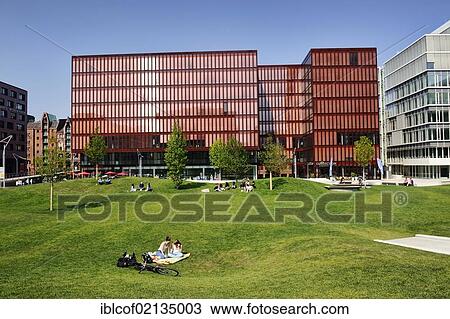 S-KAI office building and Sandtorpark, HafenCity, Hamburg, Germany, Europe View Large Photo Image Stock Image - S-KAI office building and Sandtorpark, HafenCity, Hamburg, Germany, Europe. Fotosearch
